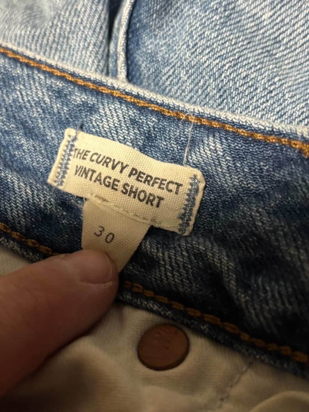 Madewell Light Blue Distressed Denim Cutoff Shorts *Read - Picture 4 of 5